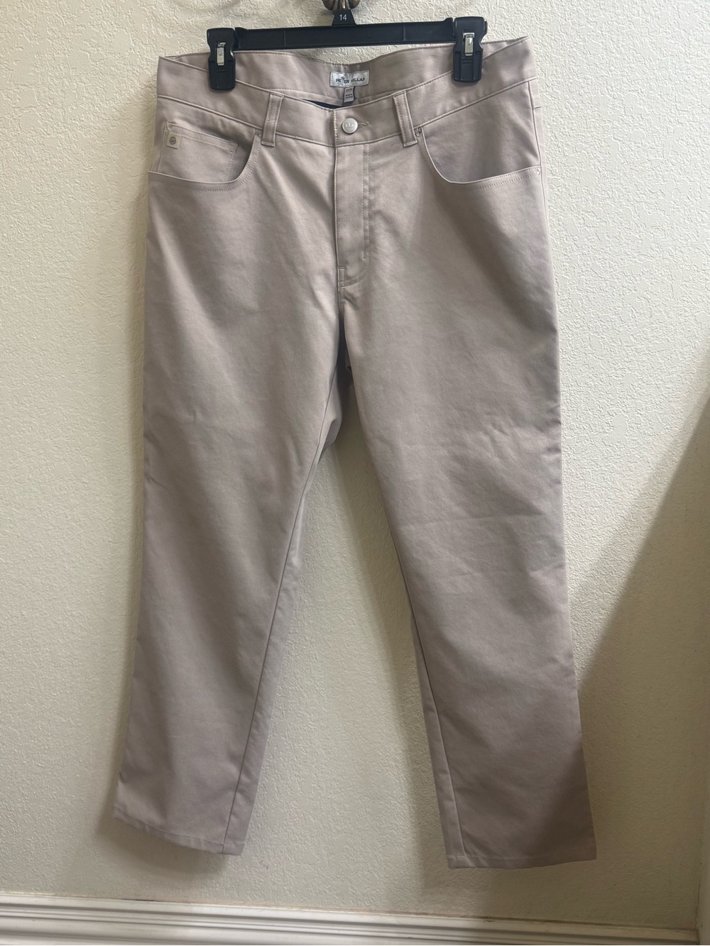 Peter Millar Straight Leg Pants in Light Taupe